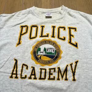 Vintage Los Angeles Police Academy T-Shirt XL Made USA Police Training 90s